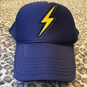 Aviator Nation Bolt Vintage Trucker Hat in Navy LOOK!